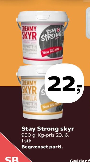 Stay Strong skyr 950 g – SuperBrugsen
