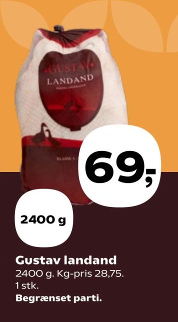 Gustav landand 2400 g – SuperBrugsen