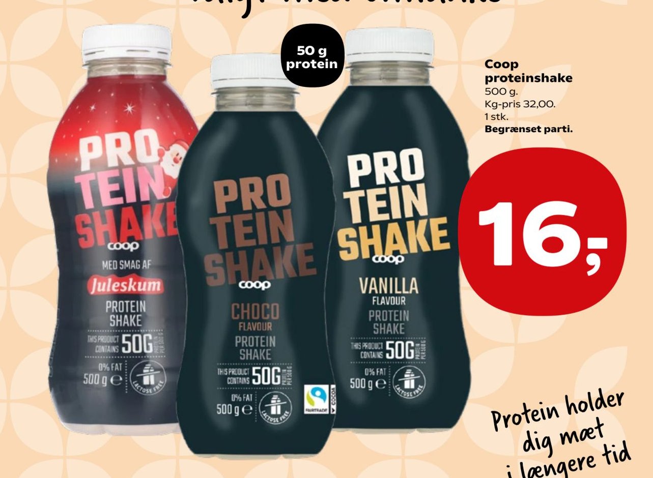 Coop proteinshake 500 g – SuperBrugsen