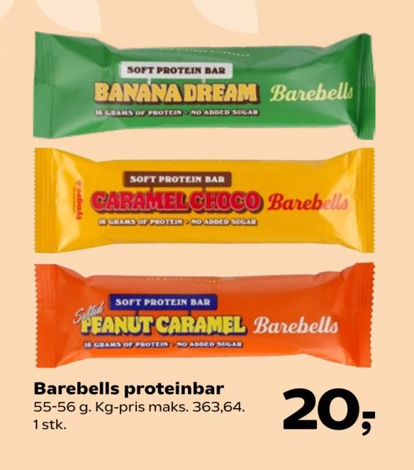 Barebells proteinbar 55-56 g – SuperBrugsen