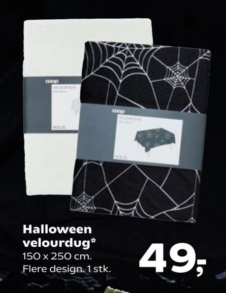 Halloween velourdug 150 x 250 cm. Flere design. 1 stk. – SuperBrugsen