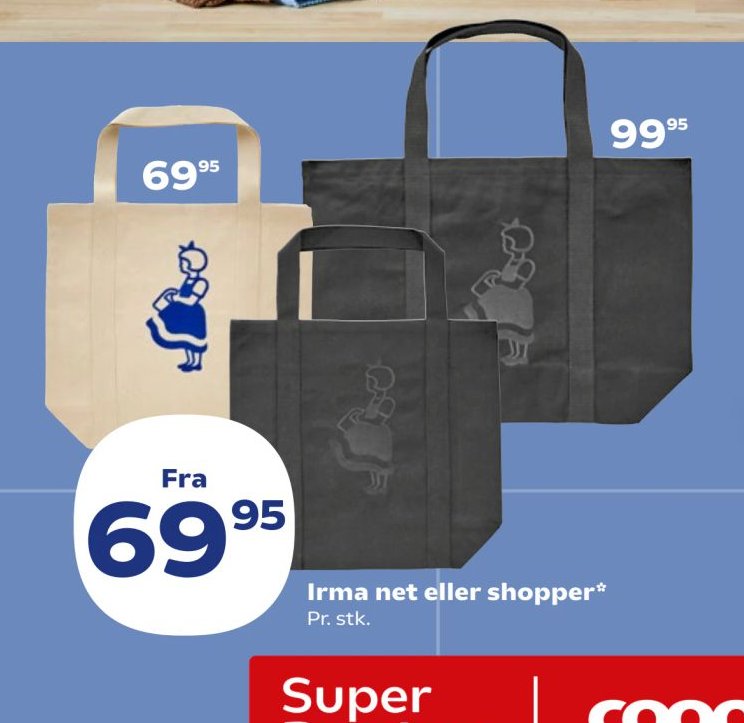 Irma net eller shopper* Pr. stk. – SuperBrugsen