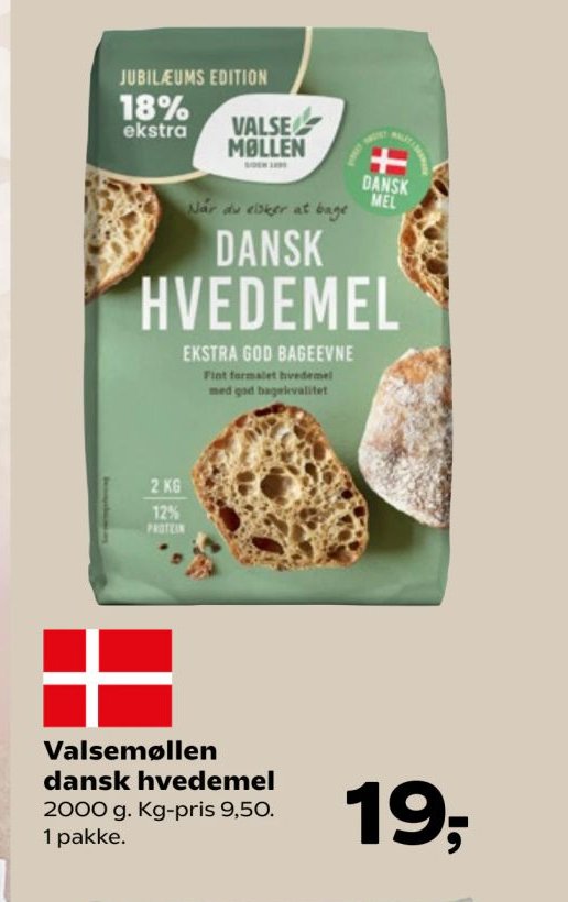 Valsemøllen dansk hvedemel – SuperBrugsen