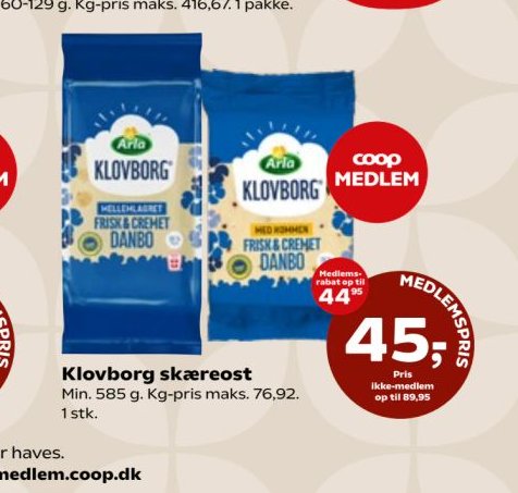 Klovborg skæreost – SuperBrugsen