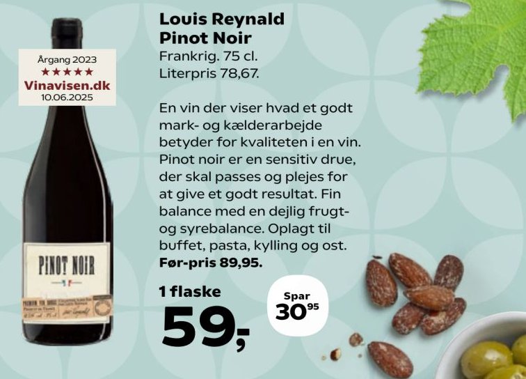 Louis Reynald Pinot Noir – SuperBrugsen