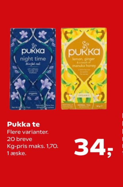 Pukka te – SuperBrugsen