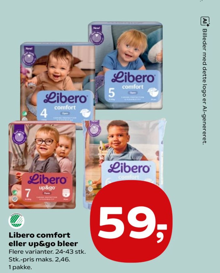 Libero comfort eller up&go bleer – SuperBrugsen