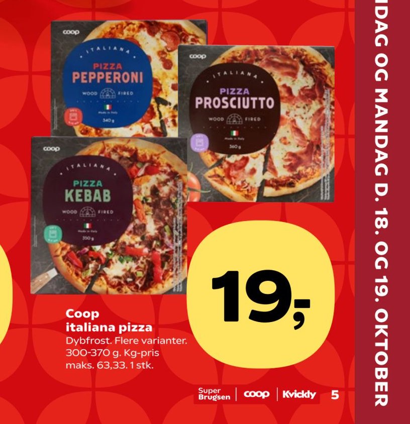 Coop italiana pizza – SuperBrugsen