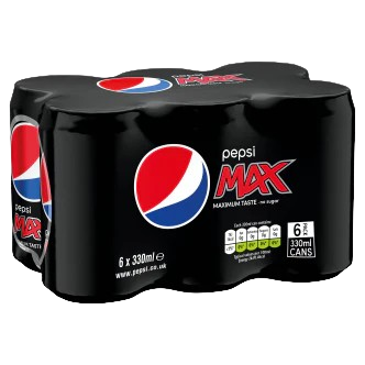 Pepsi Max 6-pak dåser (6x33cl) – Netto